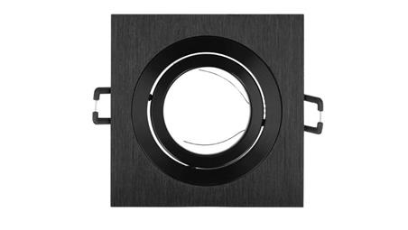 LED line Oprawka sufitowa oczko kwadratowa ruchoma SLIM czarna szcz AKROS 5 lat gwar.-51078