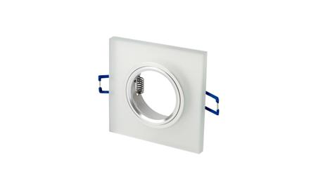 LED line Oprawka szklana oczko kwadrat biała 90x25x10mm mrożona GLIKKA 5 lat gwar.-51125