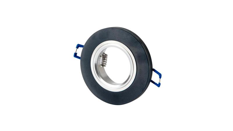 LED line Oprawka szklana oczko okrągła czarna 90x26x10mm mrożona GLIKKA 5 lat gwar.-51145 LED line Oprawka szklana oczko okrągła czarna 90x26x10mm mrożona GLIKKA 5 lat gwar.-51145