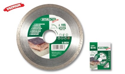 Tarcza diamentowa pełna 125mm "PREMIUM" STALCO Tarcza diamentowa pełna 125mm "PREMIUM" STALCO