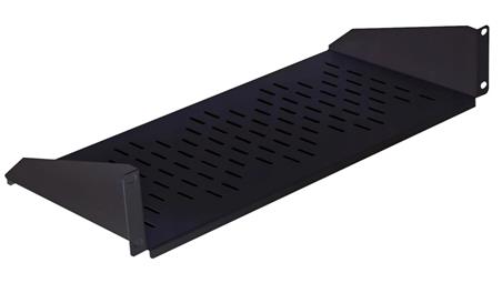 Półka stała do szafy RACK 19 cali 2U 220mm czarna-63519