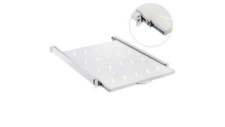 Półka wysuwana do szafy RACK 19 cali 1U 550mm szara-63534