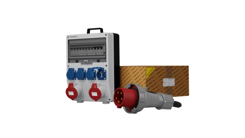 Rozdzielnica budowlana z kablem i wtyczką 63A TD-S/FI SKH 2x32A 4x230V Doktorvolt 0038-66306 Rozdzielnica budowlana z kablem i wtyczką 63A TD-S/FI SKH 2x32A 4x230V Doktorvolt 0038-66306