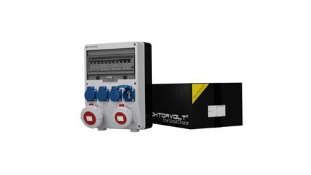 Rozdzielnica budowlana TD-S/FI 32A 16A 4x230V gniazda Mennekes Doktorvolt 2466-66314