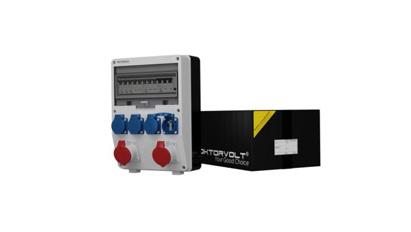 Rozdzielnica budowlana TD-S/FI 2x16A 4x230V gniazda Mennekes Doktorvolt 6862-66316