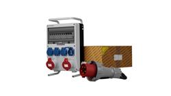 Rozdzielnica budowlana na stojaku z kablem TD-S/FI SKHU 2x32A 4x230V Doktorvolt 0199-66318