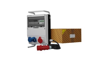 Rozdzielnica budowlana na stojaku z kablem i licznikiem zużycia energii TD-S/FI SKHU 16A 2x230V Doktorvolt 0519-66309