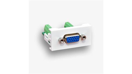 Gniazdo VGA 22,5x45mm 15+1pin, FU/FA-2420-VGA-16-45075