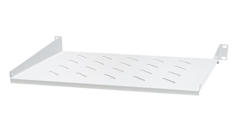 półka stała 19, 1U, o gł. 350 mm., mocowana z przodu RAL 7044 szary, EM/JE06-350-73544