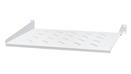 półka stała 19, 1U, o gł. 350 mm., mocowana z przodu RAL 7044 szary, EM/JE06-350-73544