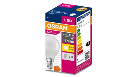 Żarówka LED VALUE CLASSIC P 40 E14 4,9W 470lm 3000K 830 FR non-dim 4058075630376-47270