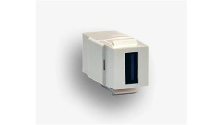 Gniazdo keystone typu USB 3.0 typ A żeńskie, kolor biały EM/KEY-USB3.0-A/A-DC-41997