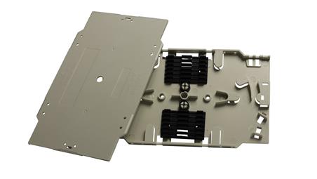 Kaseta światłowodowa z pokrywą i uchwytami na włókna 2x6-68095