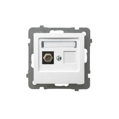 Gniazda OSPEL GPA-1GF/M/00 AS biały moduł antenowe pojedyncze F