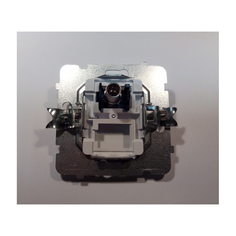 Gniazda OSPEL GPA-1GF/M/00 AS biały moduł antenowe pojedyncze F