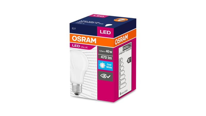 Żarówka LED VALUE CLASSIC A 40 E27 4,9W 470lm 4000K 840 FR non-dim 4058075127081-47789