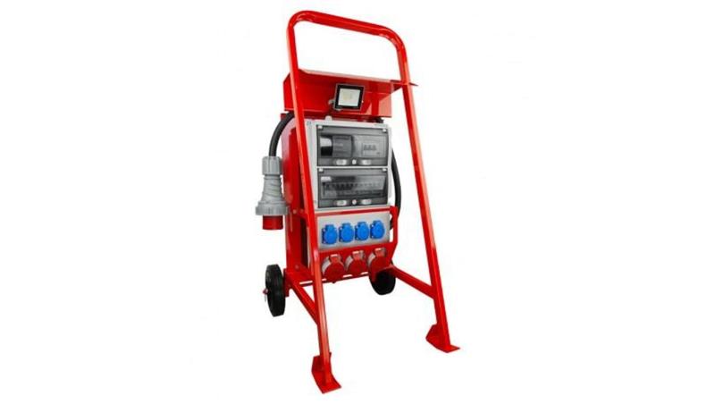 Rozdzielnica budowlana na stojaku z naświetlaczem eXT S/FI SET 32A 2x16A 4x230V Doktorvolt 6184-66326