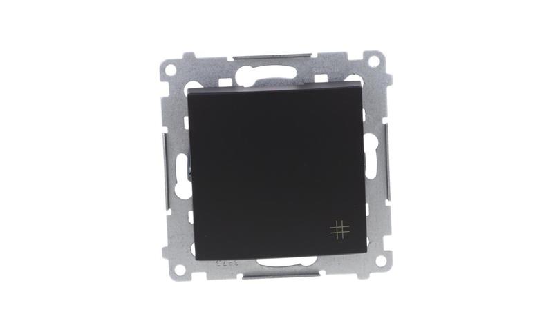 Simon 54 Łącznik krzyżowy (moduł) 10AX 250V szybkozłącza, czarny mat DW7.01/49-40877