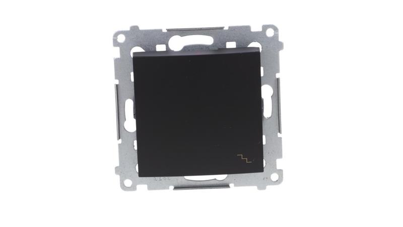 Simon 54 Łącznik schodowy (moduł) 10AX 250V szybkozłącza, czarny mat DW6.01/49-39764