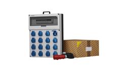 Rozdzielnica budowlana z kablem SKH GR-S/FI 16x230V gniazda Mennekes Doktorvolt 0687-66328