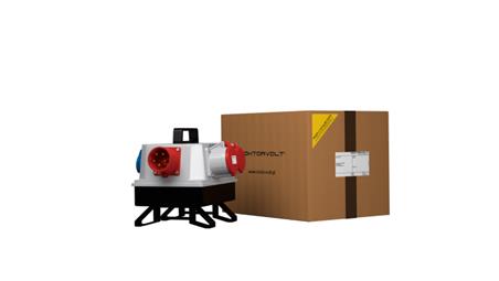 Rozdzielnica budowlana z wtyczką odbiornikową 16A BAU 32A 16A 3x230V Mennekes Doktorvolt 2558-66329