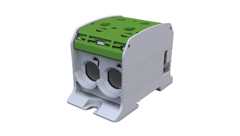 Złączka szynowa gwintowa Al/Cu STB 95-2 (87520) SIMBLOCK zielony 81102005-64814