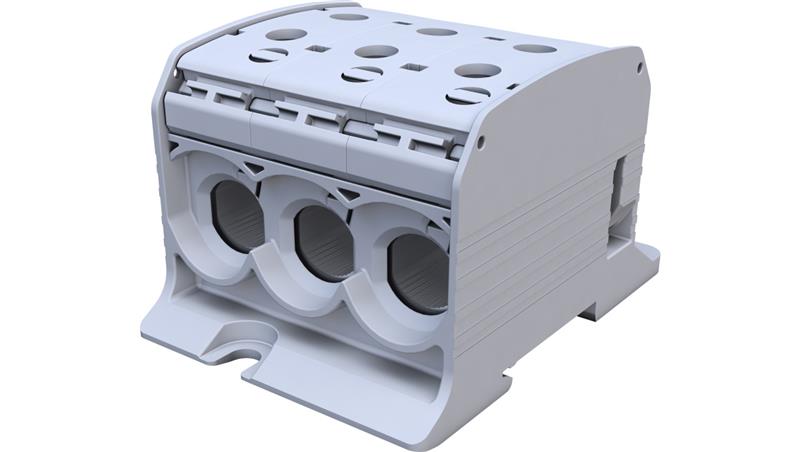 Złączka szynowa gwintowa Al/Cu STB 95-3 (87560) SIMBLOCK szary 81103002-64962