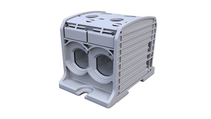 Złączka szynowa gwintowa Al/Cu STB 185-2 (87820) SIMBLOCK szary 81202002-64915