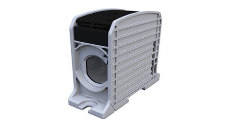 Złączka szynowa gwintowa Al/Cu STB 300 (87910) SIMBLOCK czarny 81301007-65008