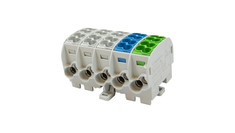 Blok rozdzielczy - odgałęźny Al/Cu SCB 25-5X (80150) SIMBLOCK sza/nie/zie 81500020-64130 Blok rozdzielczy - odgałęźny Al/Cu SCB 25-5X (80150) SIMBLOCK sza/nie/zie 81500020-64130