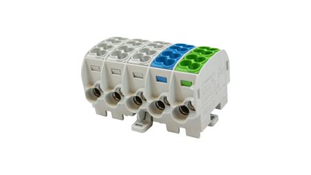 Blok rozdzielczy - odgałęźny Al/Cu SCB 25-5X (80150) SIMBLOCK sza/nie/zie 81500020-64130