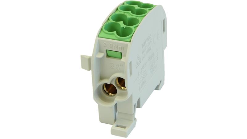 Blok rozdzielczy - odgałęźny Al/Cu SCB 25 (80110) SIMBLOCK zielony 81501005-64131 Blok rozdzielczy - odgałęźny Al/Cu SCB 25 (80110) SIMBLOCK zielony 81501005-64131