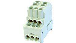 Blok rozdzielczy - dystrybucyjny Al/Cu SDB 100 (80010) SIMBLOCK szary 81601002-64167