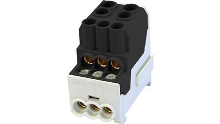 Blok rozdzielczy - dystrybucyjny Al/Cu SDB 100 (80010) SIMBLOCK czarny 81601007-64250