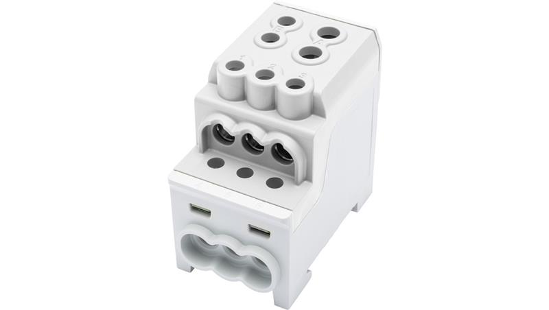 Blok rozdzielczy - dystrybucyjny Al/Cu SDB 200 (80030) SIMBLOCK szary 81602002-64293