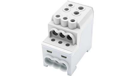 Blok rozdzielczy - dystrybucyjny Al/Cu SDB 200 (80030) SIMBLOCK szary 81602002-64293