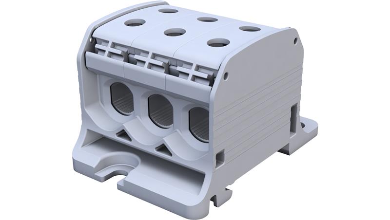 Złączka szynowa gwintowa Al/Cu STB 50-3 (87360) SIMBLOCK szary 81003002-64916
