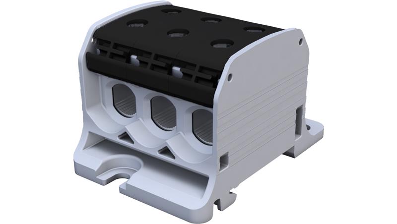 Złączka szynowa gwintowa Al/Cu STB 50-3 (87360) SIMBLOCK czarny 81003007-64896