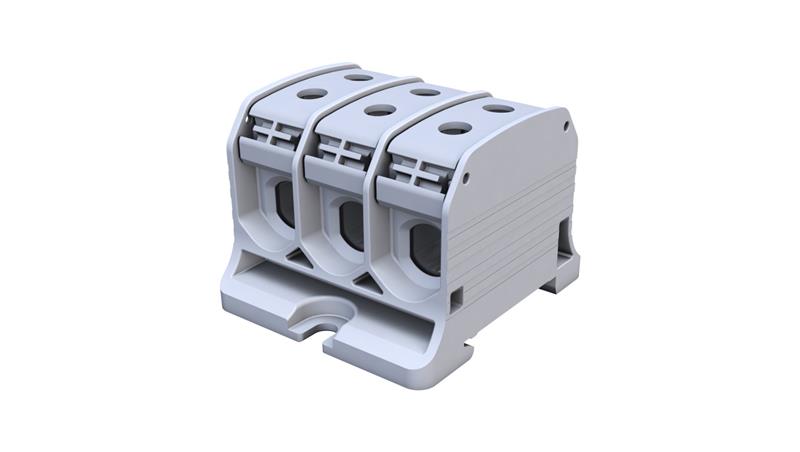 Złączka szynowa gwintowa Al/Cu STB 50-3X (87330) SIMBLOCK szary 81004002-64919