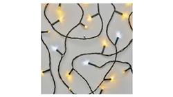 Lampki choinkowe Classic 120 LED 12m ciepła + zimna biel, zielony przewód, IP44, timer D4AN05-49425
