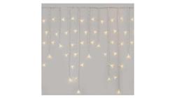 Oświetlenie świątecz. sople 300LED 5m ciepła biel, przeź. przew.,8 programów, timer, pilot D4CW02-49440