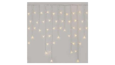 Oświetlenie świątecz. sople 300LED 5m ciepła biel, przeź. przew.,8 programów, timer, pilot D4CW02-49440