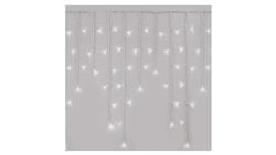 Oświetlenie świątecz. sople 300LED 5m zimna biel, przeź. przew., 8 programów, timer, pilot D4CC02-49434