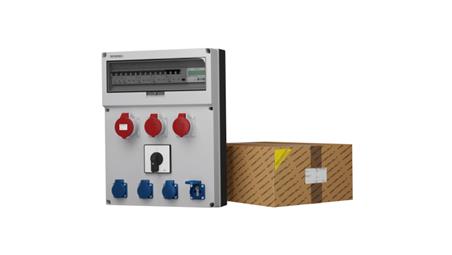 Rozdzielnica budowlana z licznikiem MID oraz łącznikiem GR-S/FI 32A 2x16A 4x230V Doktorvolt 0465-66345