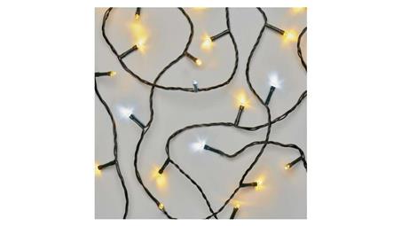 Lampki choinkowe Classic 80 LED 8m ciepła biel + zimna biel miga, IP44, timer D4AN01-49437