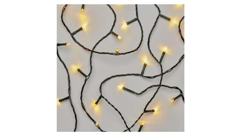 Lampki choinkowe 120 LED 12m ciepła biel, zielony przewód, 8 programów, IP44 D4AW09-49438