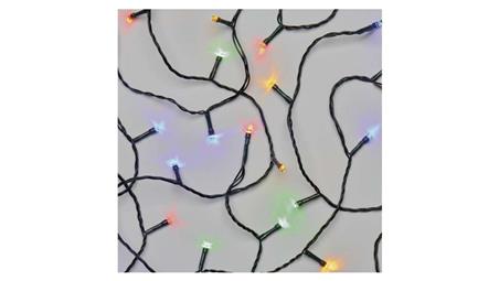 Lampki choinkowe 180LED 18m multikolor, zielony przewód, 8 programów, IP44 D4AM09-49431