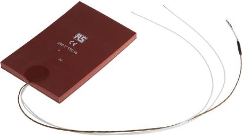 Silicone Heater Mat 100 W 240 V AC 100 x 150mm-27013