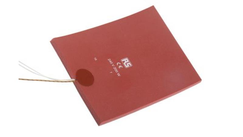 Silicone Heater Mat 200 W 240 V AC 150 x 200mm-27063