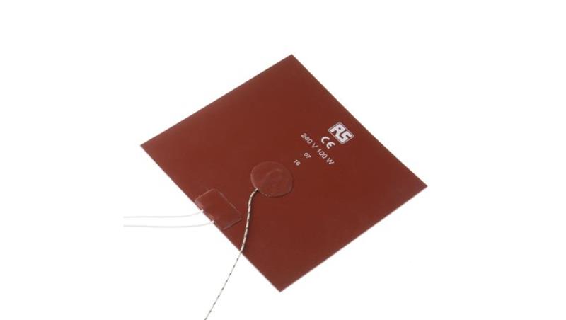 Silicone Heater Mat 100 W 240 V AC 150 x 150 (square)mm-27011